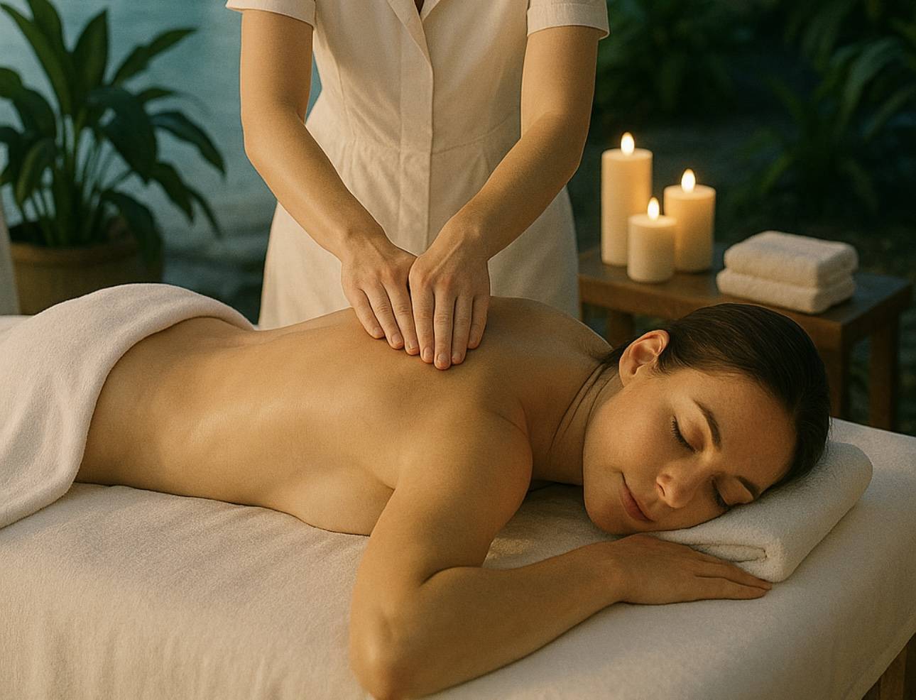 Massage relaxant aux parfums de lagon, Vosges 