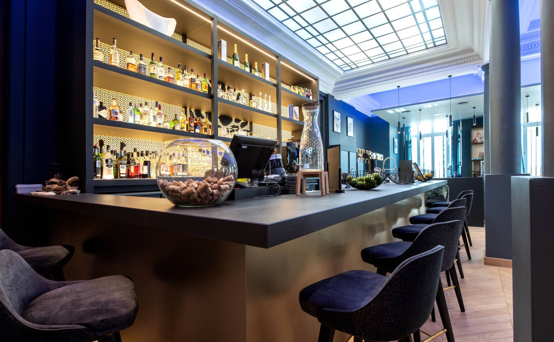 Bar Lounge avec rooftop | Le Chapître, Hôtel Spa dans les Vosges